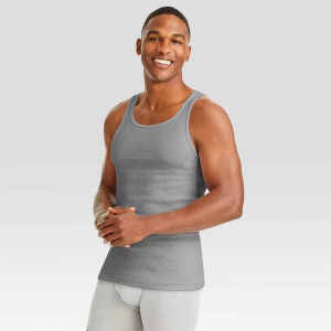 Men's Tank Top Dyed A-Shirt - Gray